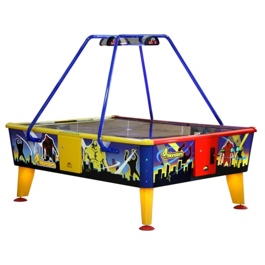 4 Monsters - 4 Spieler Airhockey Tisch - Schnelle Scheibe